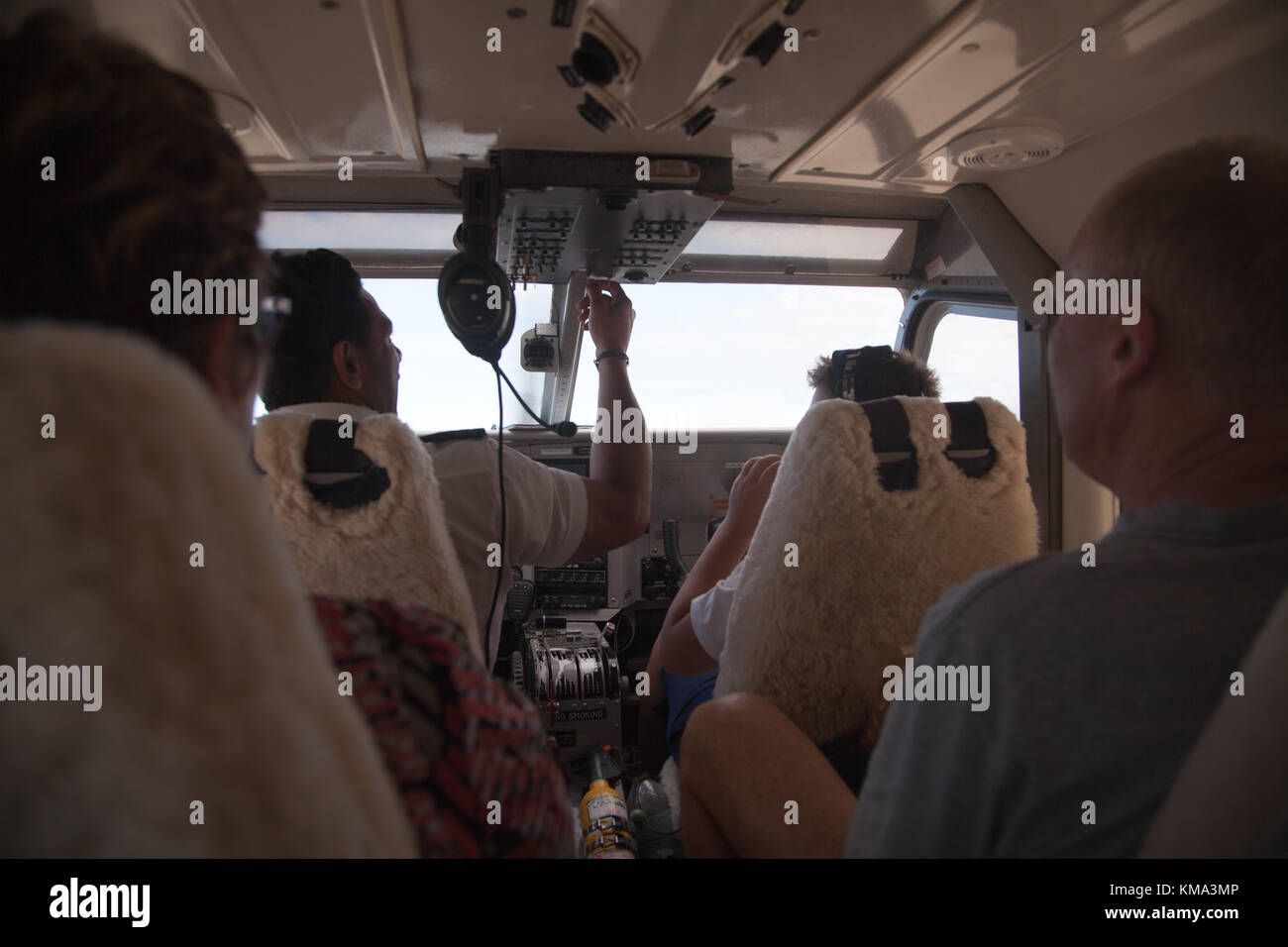 Bereit zum Abheben Stockfoto