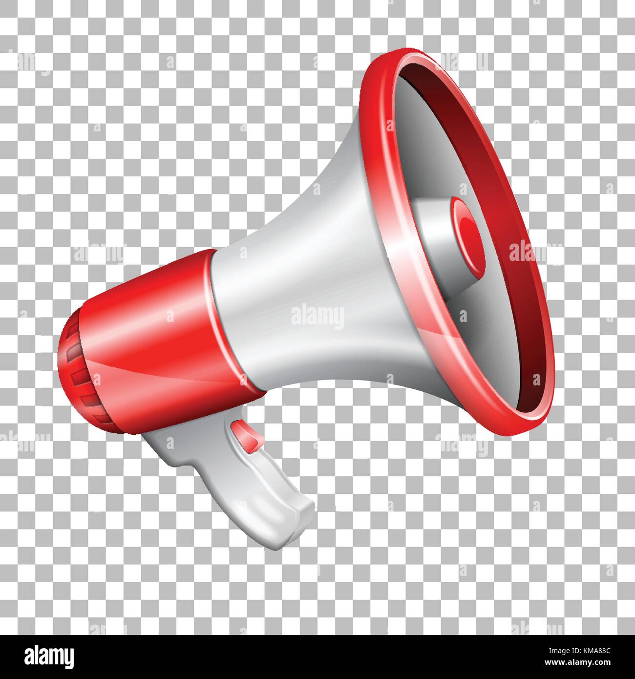 Megaphon auf transparentem Hintergrund Stock Vektor