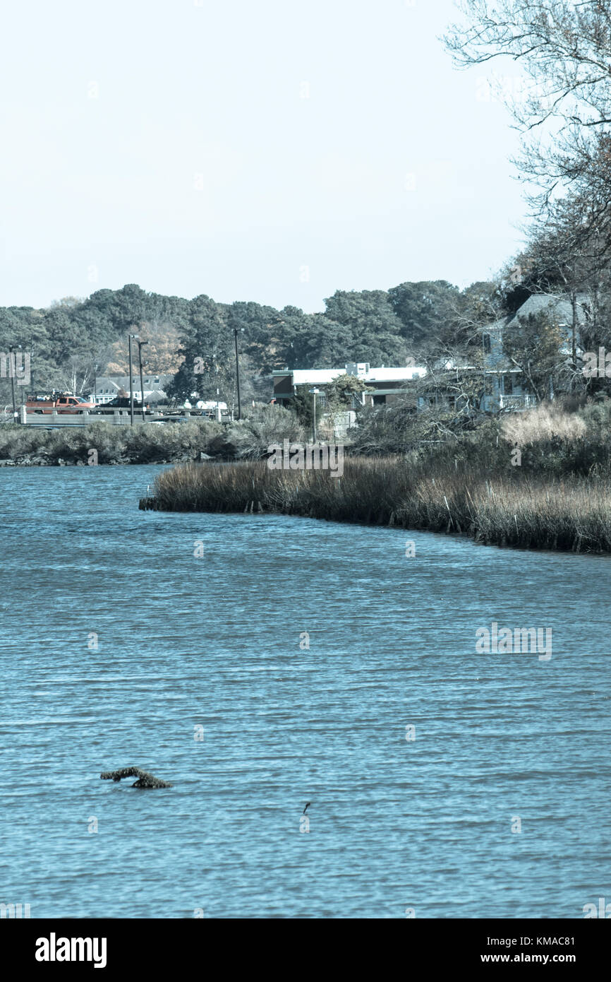 Nichts als Wasser (Norfolk Virginia) Stockfoto