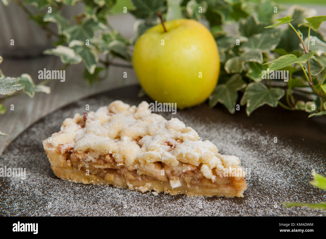 Scheibe hausgemachten crispy Apple Pie Stockfoto