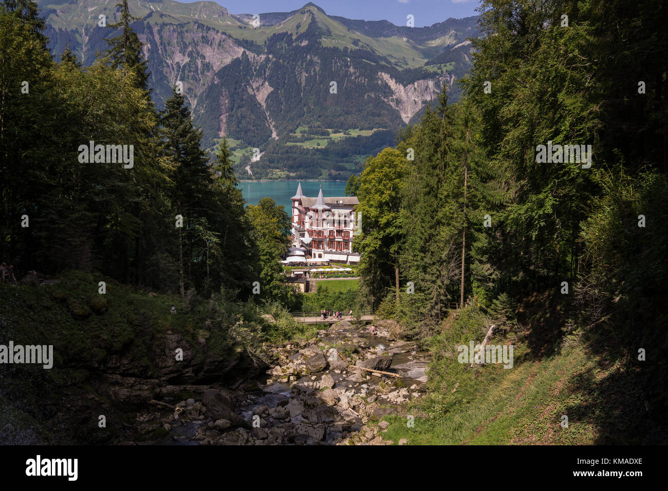 Grandhotel Giessbach, Schweiz Stockfoto