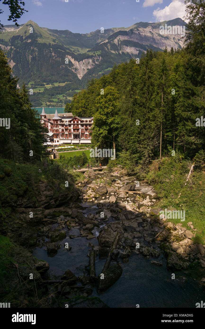 Grandhotel Giessbach, Schweiz Stockfoto