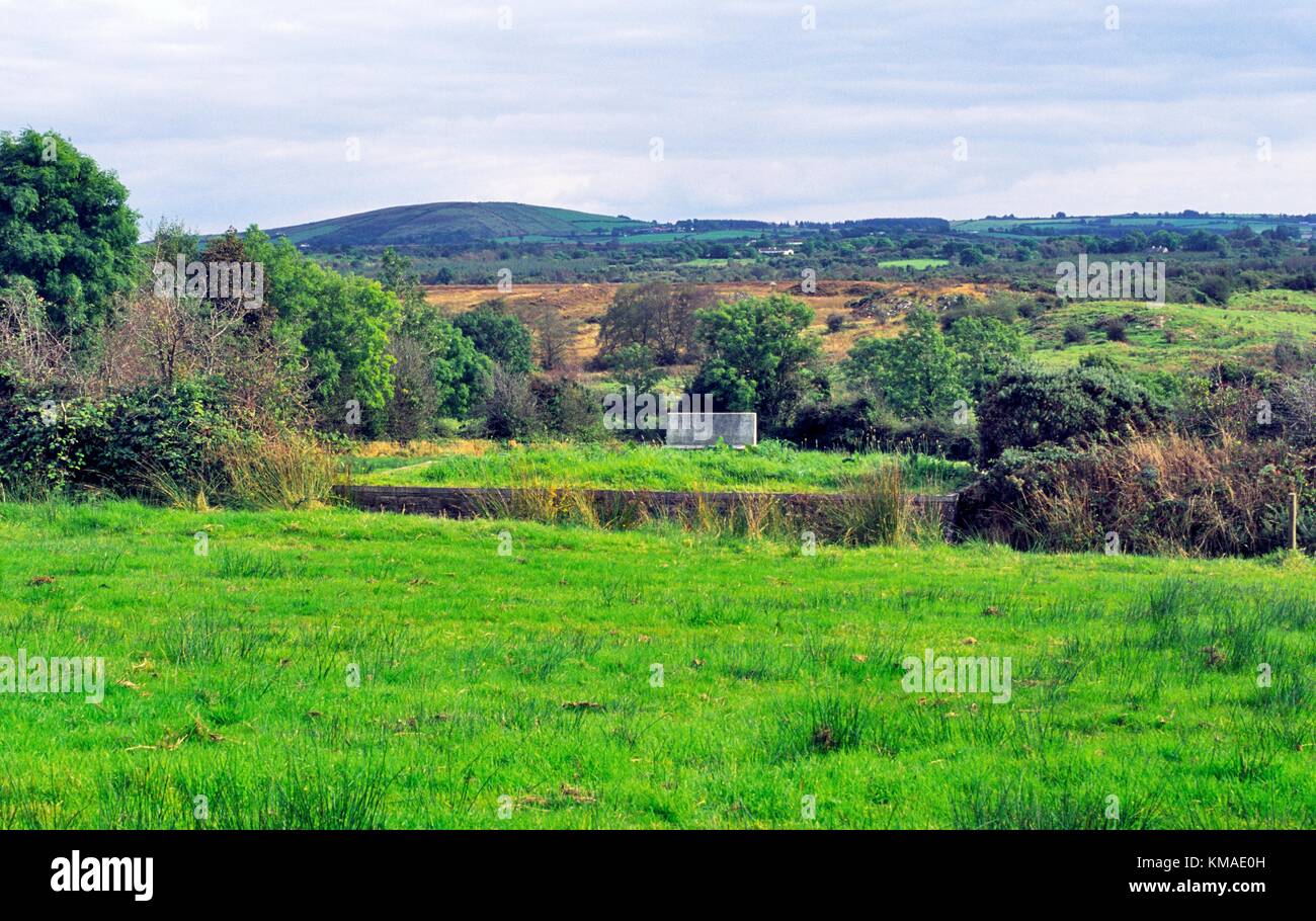 Ballinamuck, Co. Longford, Irland. Website der Kornkreisfreaks Gräber von 1798 Schlacht von Ballinamuck. United Irishmen 1798 rebellion Stockfoto