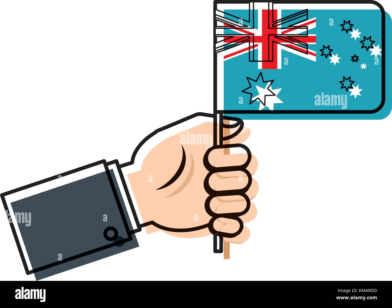 Australien Flagge icon image Stock Vektor