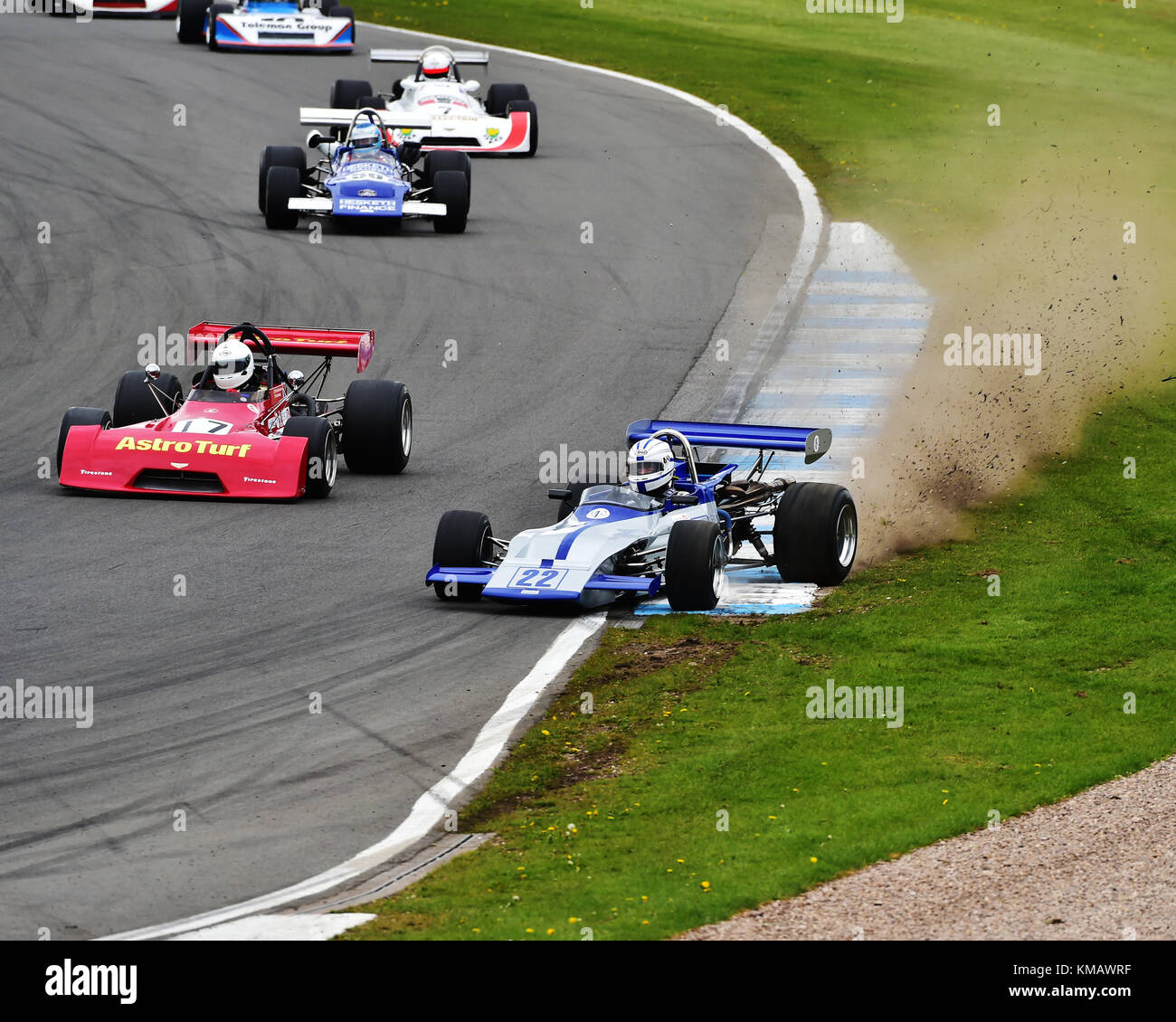 Alain lagache, März 712 m, historische Formel 2, internationalen fia Rennserien, donington historische Festival, 2017, Rennsport, Motorsport, Motorsport Stockfoto