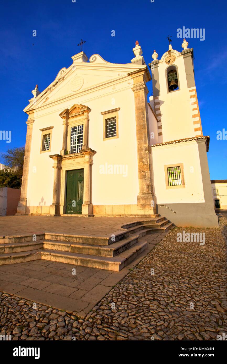 Pfarrkirche, Estoi, Faro, Algarve, Algarve, Portugal, Europa Stockfoto