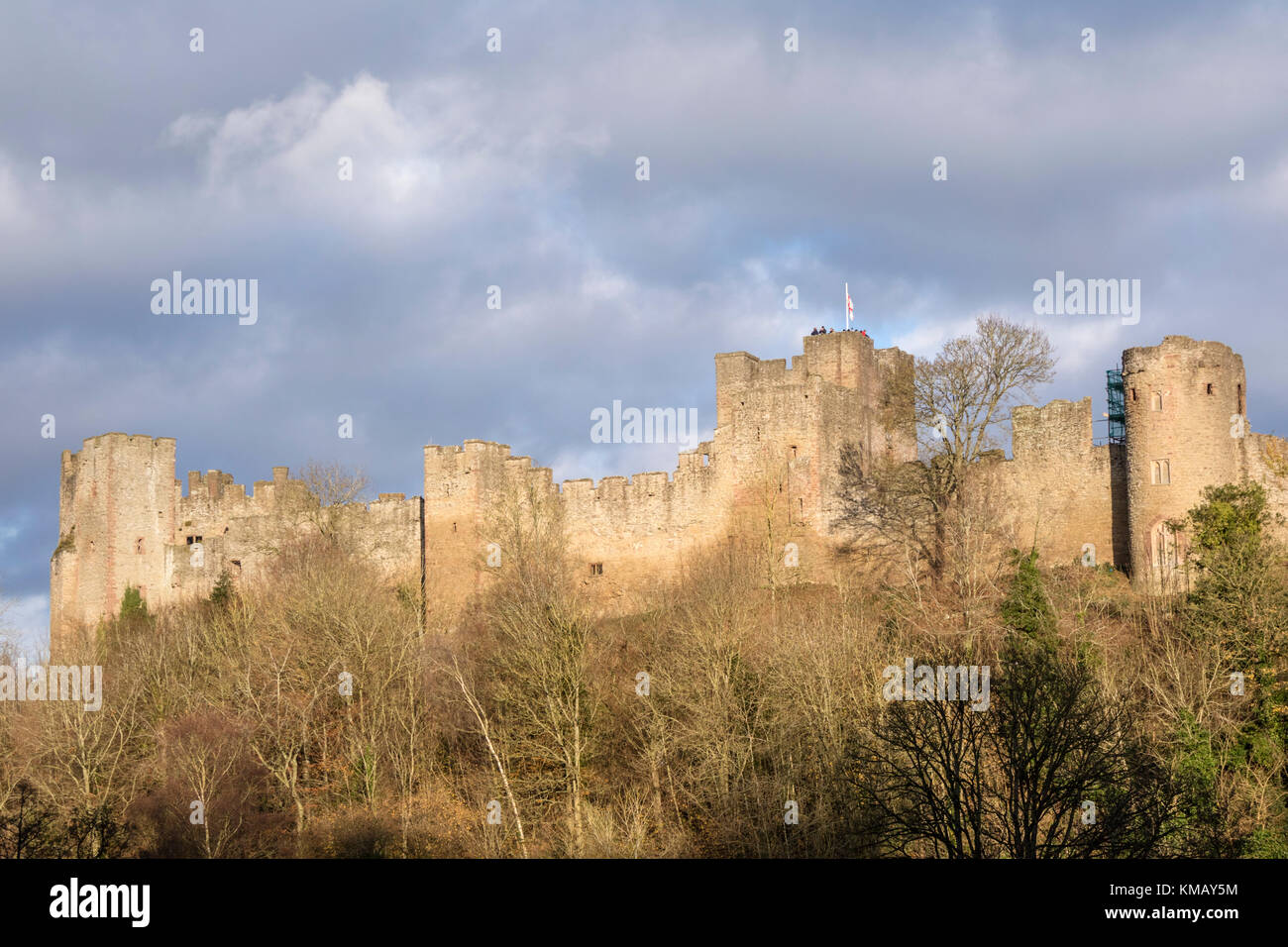 Ludlow Castle, Ludlow, Shropshire, England, Vereinigtes Königreich Stockfoto