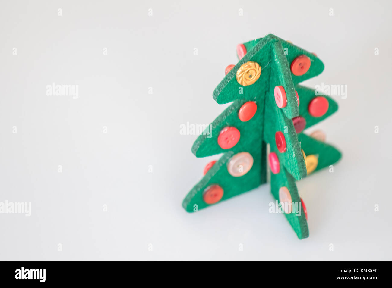 Thema Weihnachten Dekoration Weihnachten Baum Handwerk Stockfoto