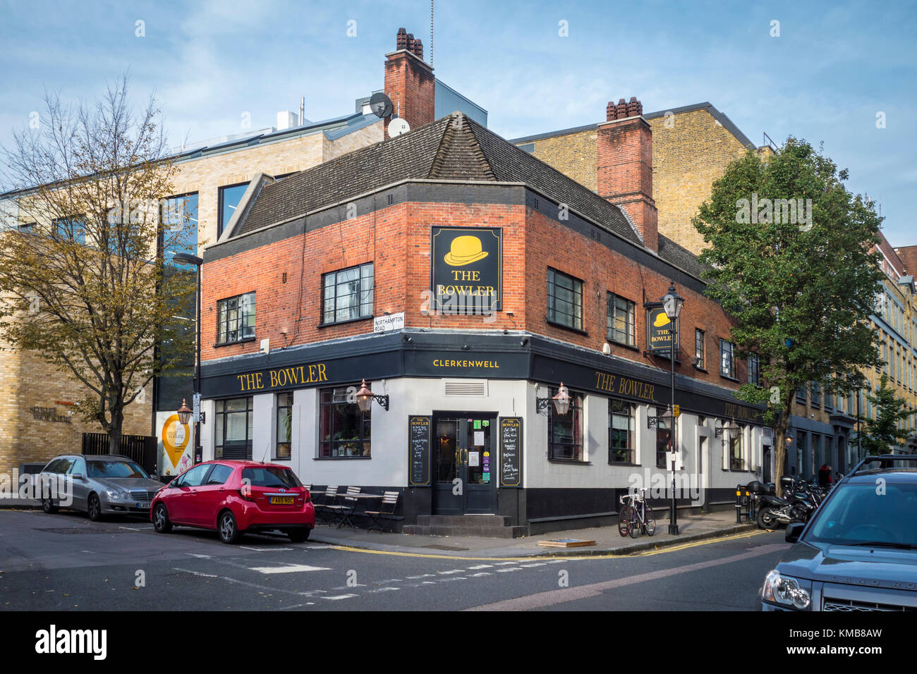 Der Bowler pub Public House traditionelles Pub, Bowling Green Lane, Clerkenwell, London, UK Stockfoto