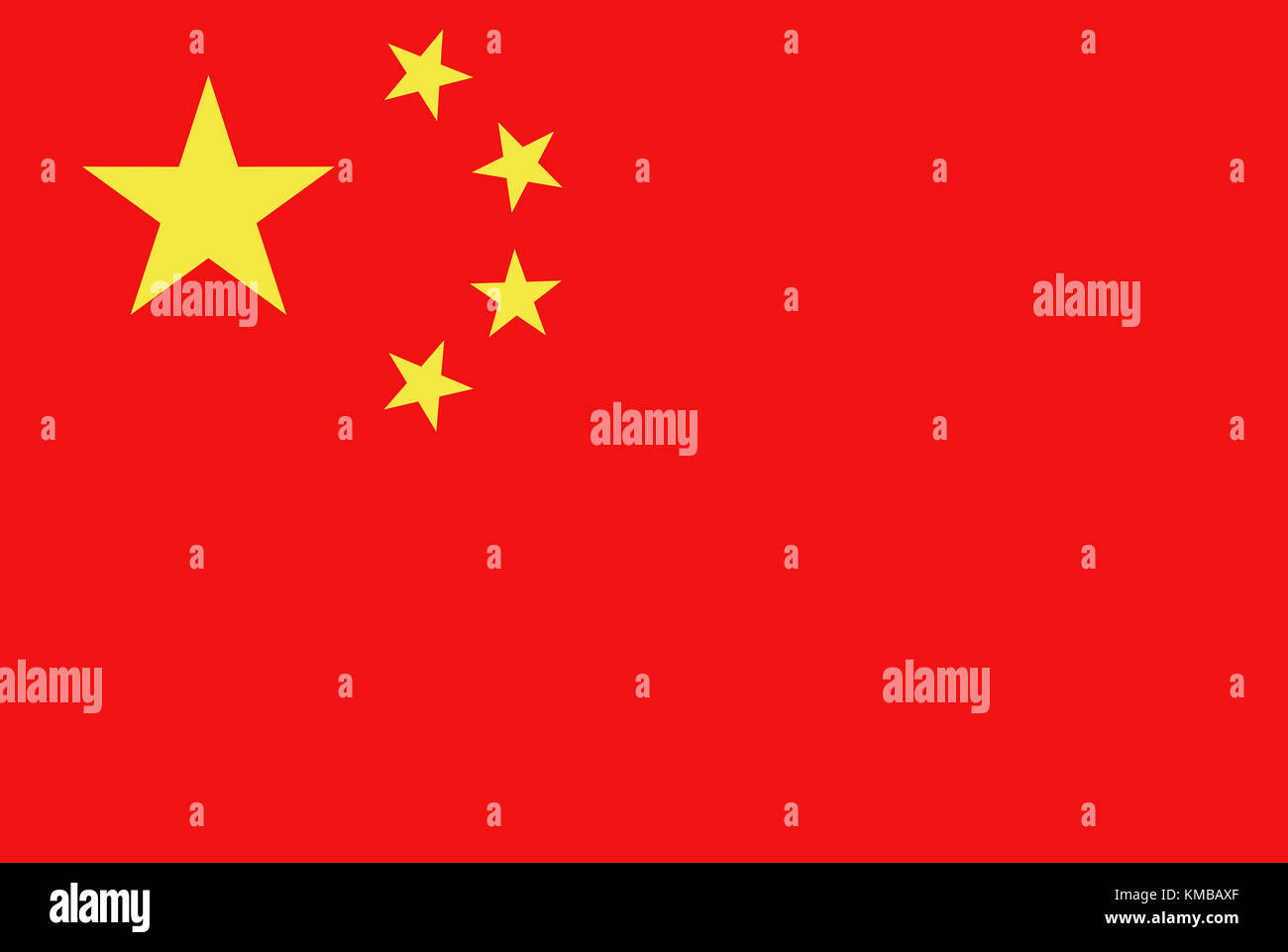 China Republik Nationalflagge Stockfoto