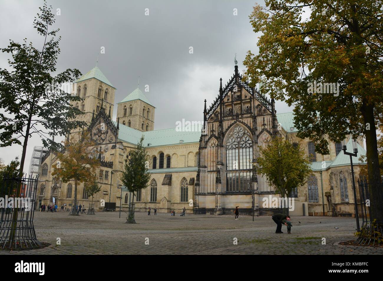 Münster, die Kathedrale Kirche Saint Paul St.-Paulus-Dom, Münster, Nordrhein-Westfalen, Deutschland Stockfoto