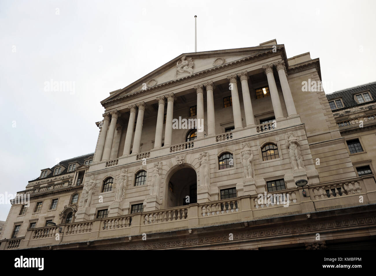 Die Bank von England auf threadneedle Street in London, England Stockfoto