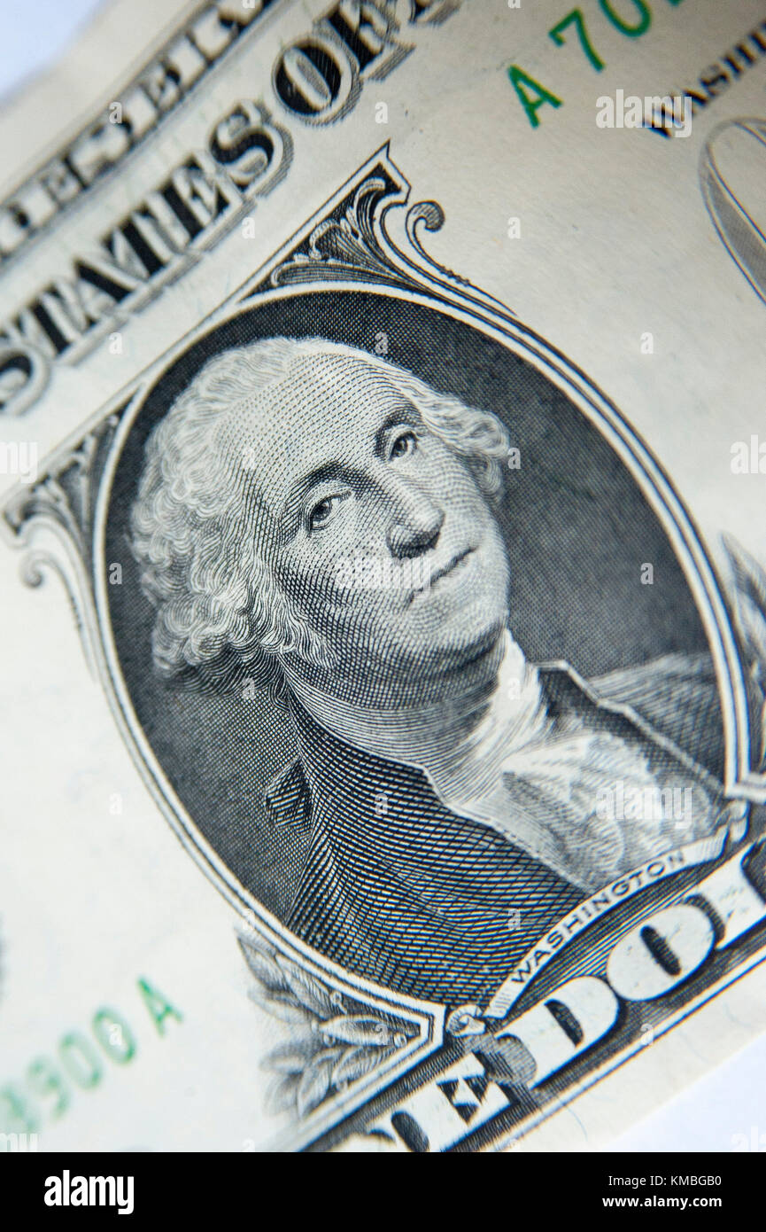 Die Vereinigten Staaten one-dollar Bill (1 $) mit George Washington © wojciech Strozyk/Alamy Stock Foto Stockfoto
