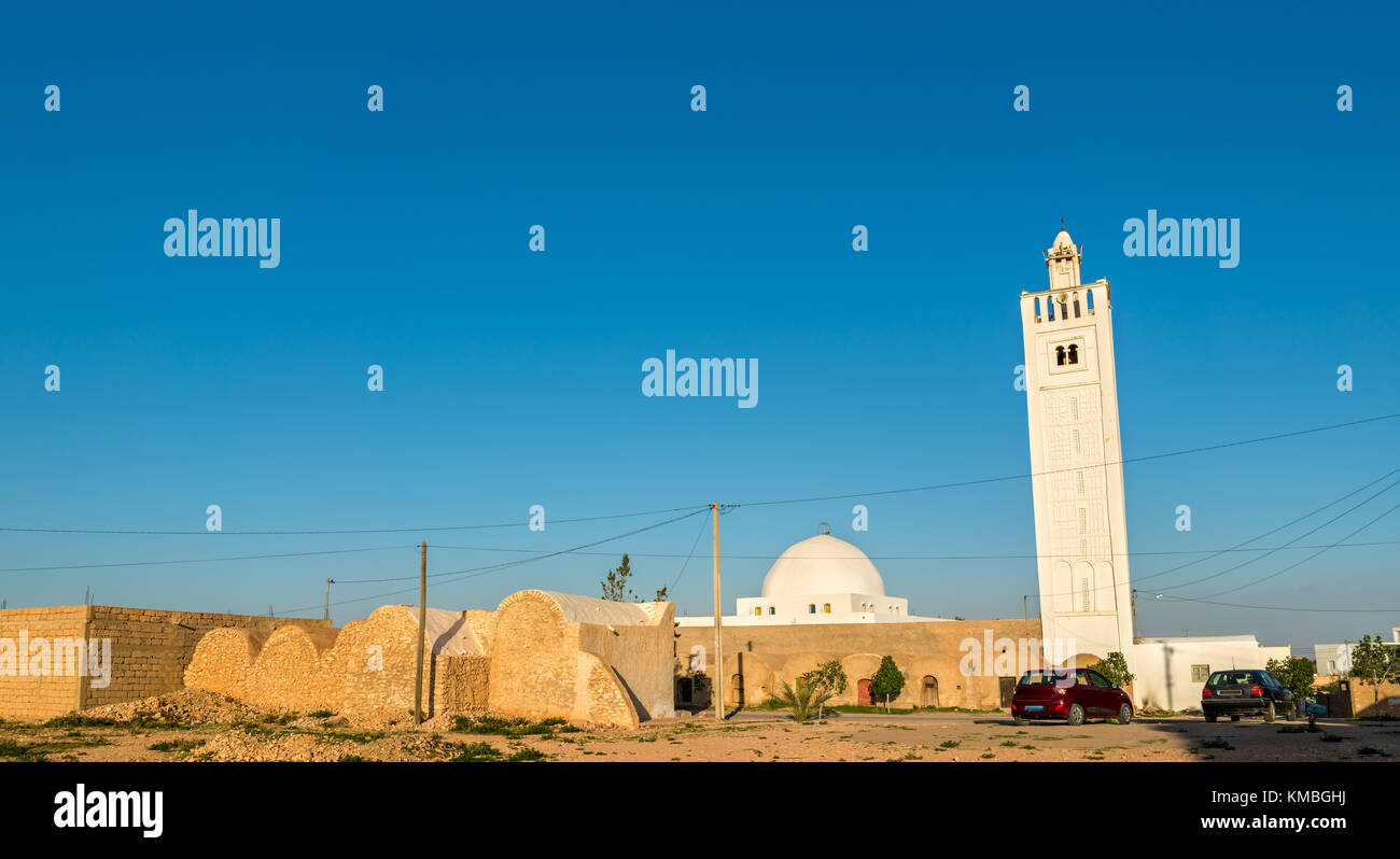 Moschee in Ksar Ouled Simone in Tunesien Stockfoto