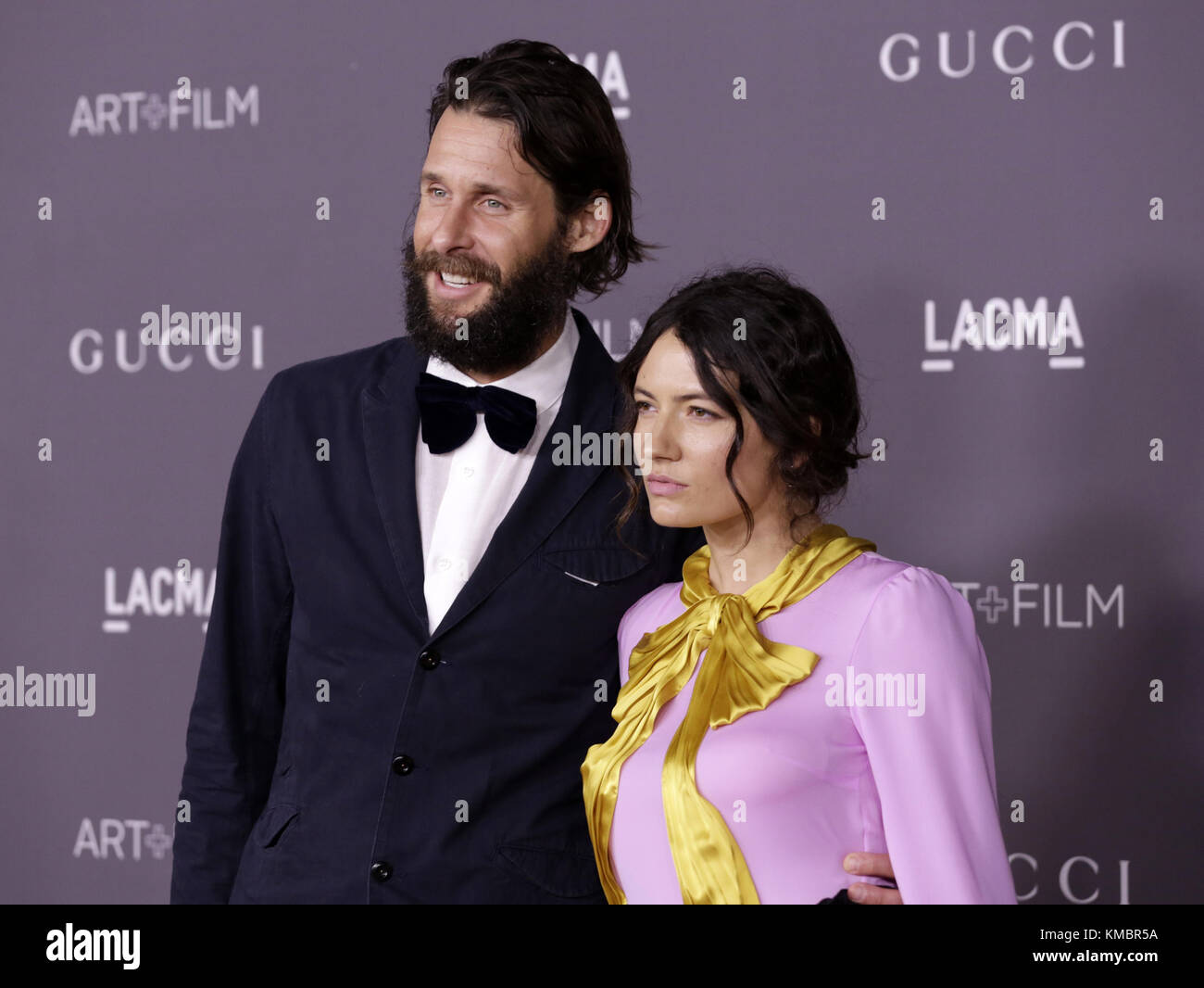 Prominente nehmen 2017 an der LACMA Art + Film Gala zu Ehren von Mark Bradford und George Lucas Teil, präsentiert von Gucci auf der LACMA. Mit: David Mayer de Rothschild, Karina Deyko Wo: Los Angeles, Kalifornien, Vereinigte Staaten Wann: 05 Nov 2017 Credit: Brian to/WENN.com Stockfoto