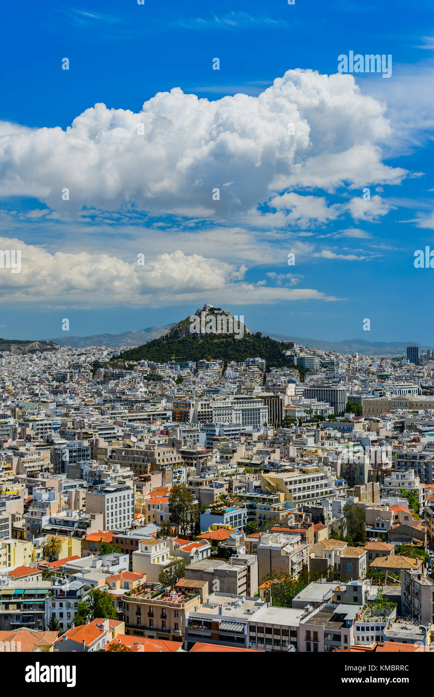Mount Lycabettus in Athen, Griechenland Stockfoto