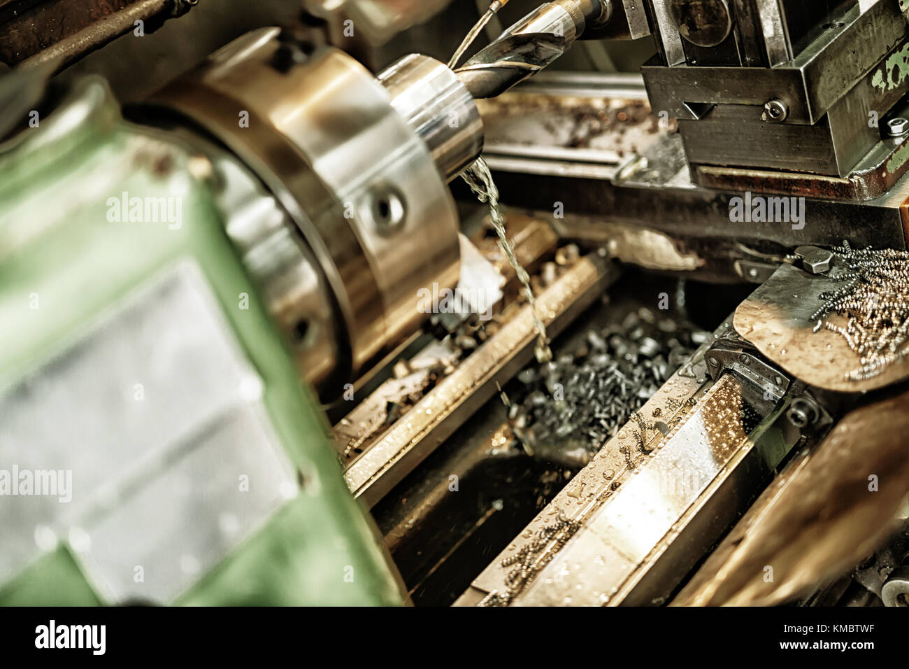 Automatisierte Bohrmaschinen Stockfoto