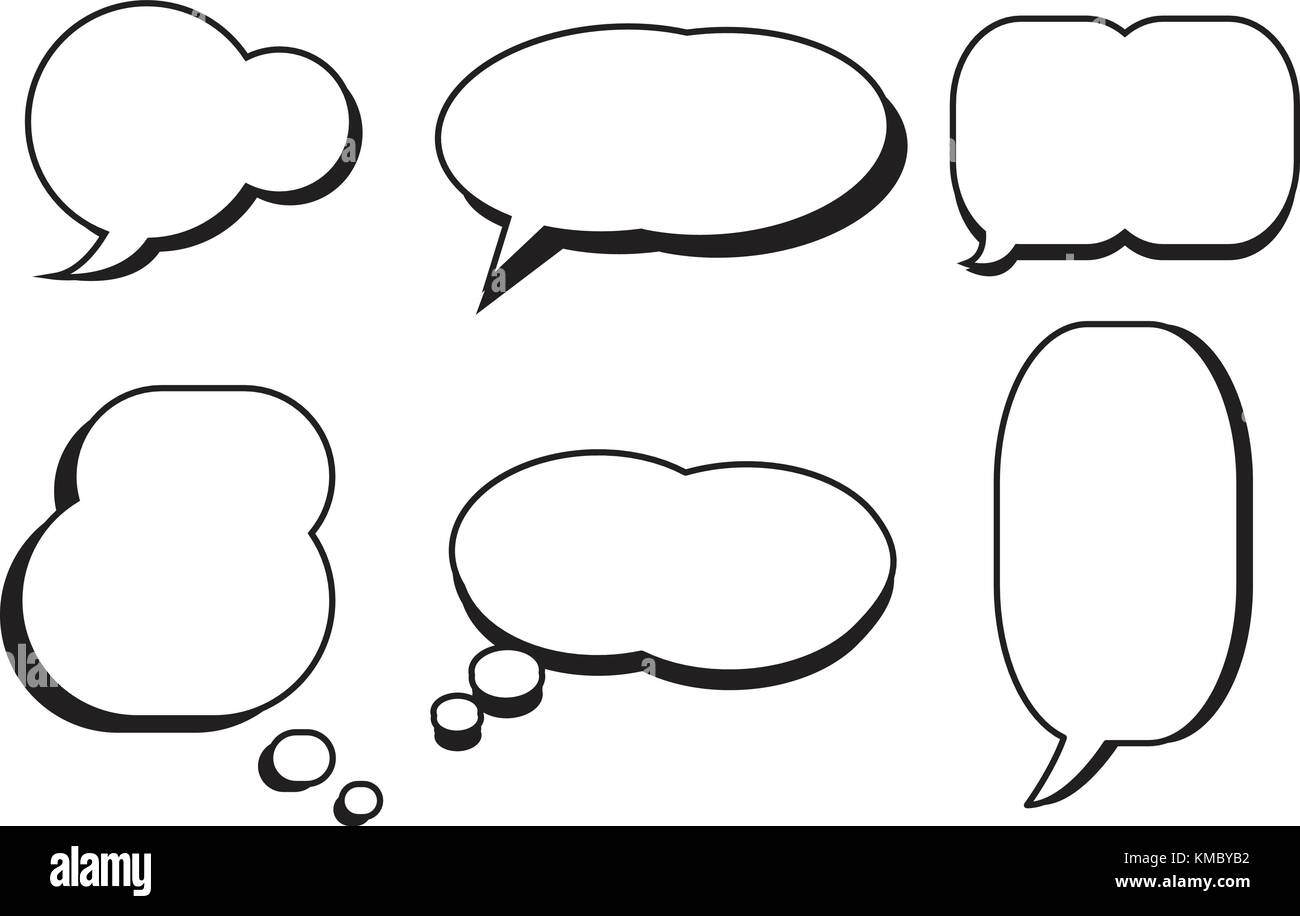 Comic Text Sprechblase star Vektor. Dialog leere Box Raum mit isoliert weißer Hintergrund Stock Vektor