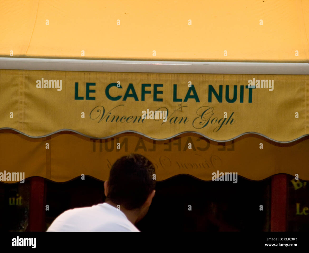 Cafe Van Gogh an der Place du Forum in Arles. Provence, Frankreich Stockfoto