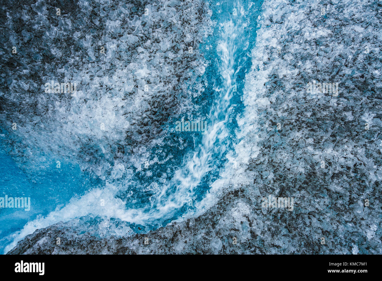 Breidamerkurjokull Gletscher, Island Stockfoto