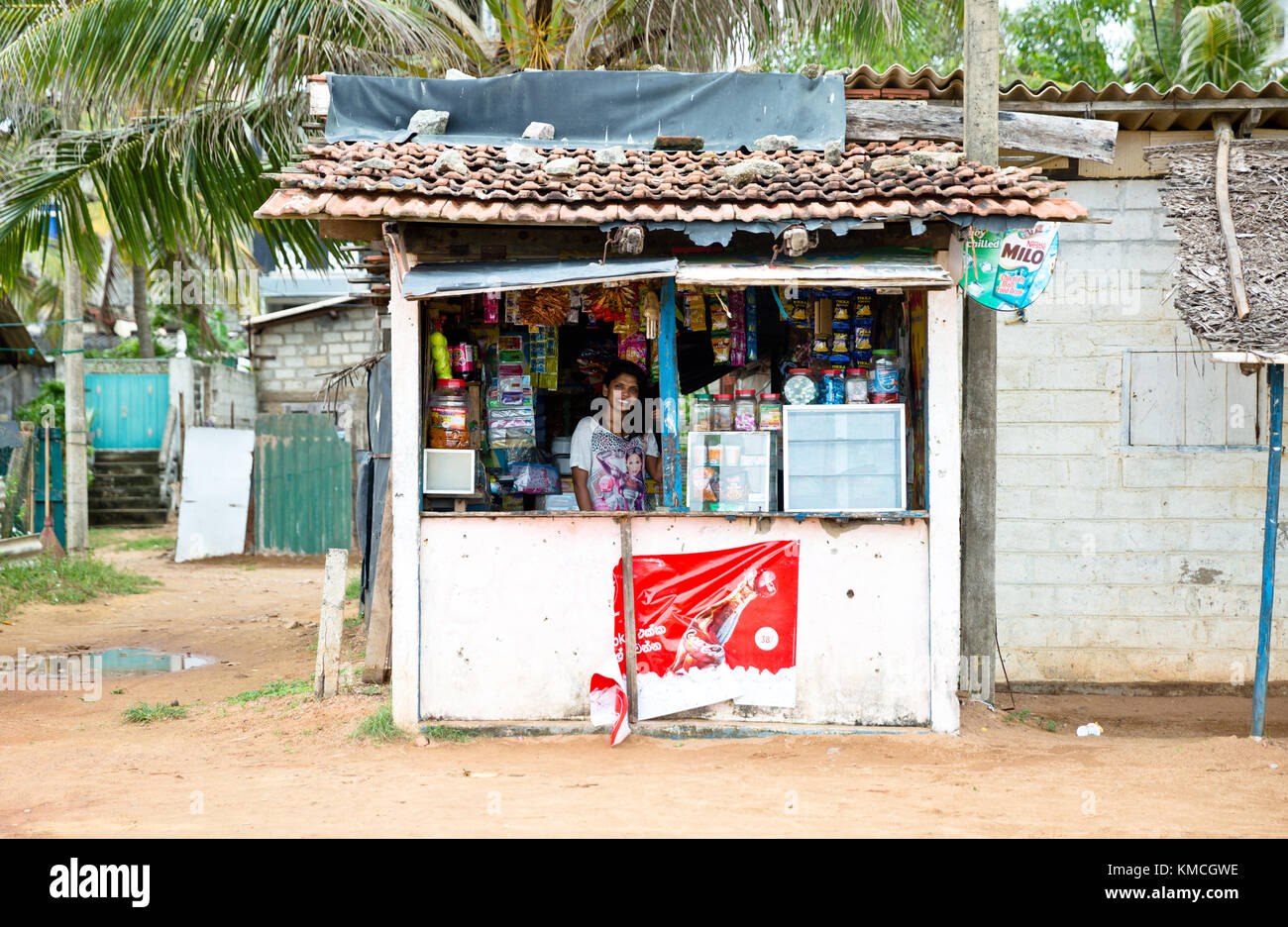 Strand verkäufer Negombo Stockfoto