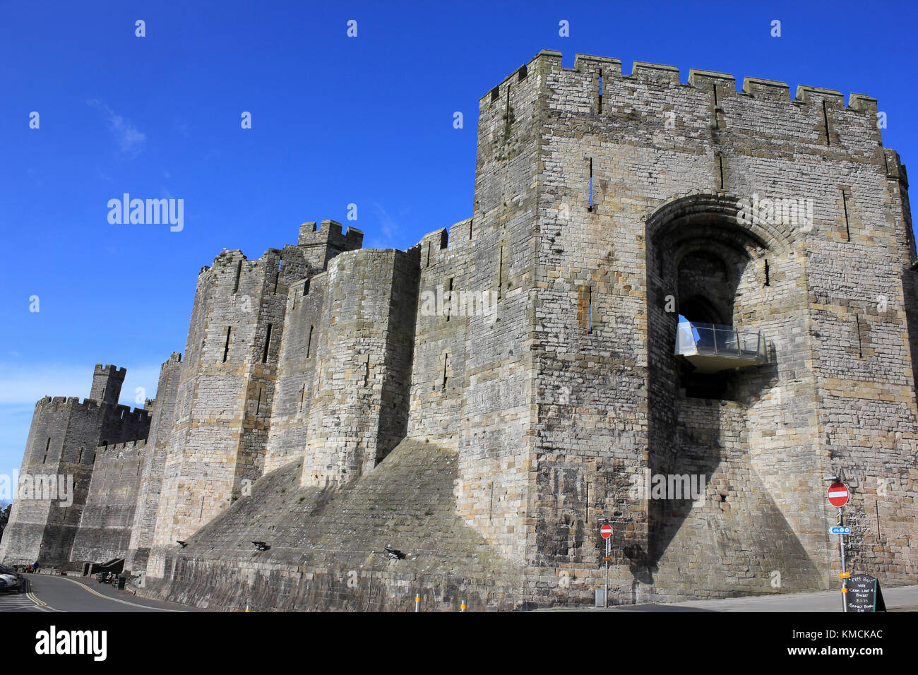 Caernarvon Castle Stockfoto