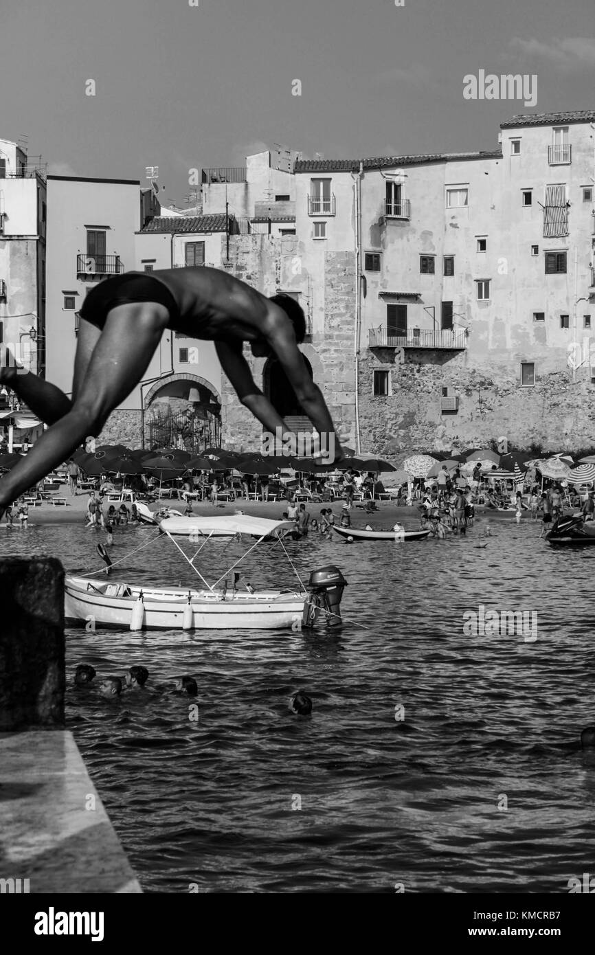 Cefalu, Sizilien, Italien Stockfoto