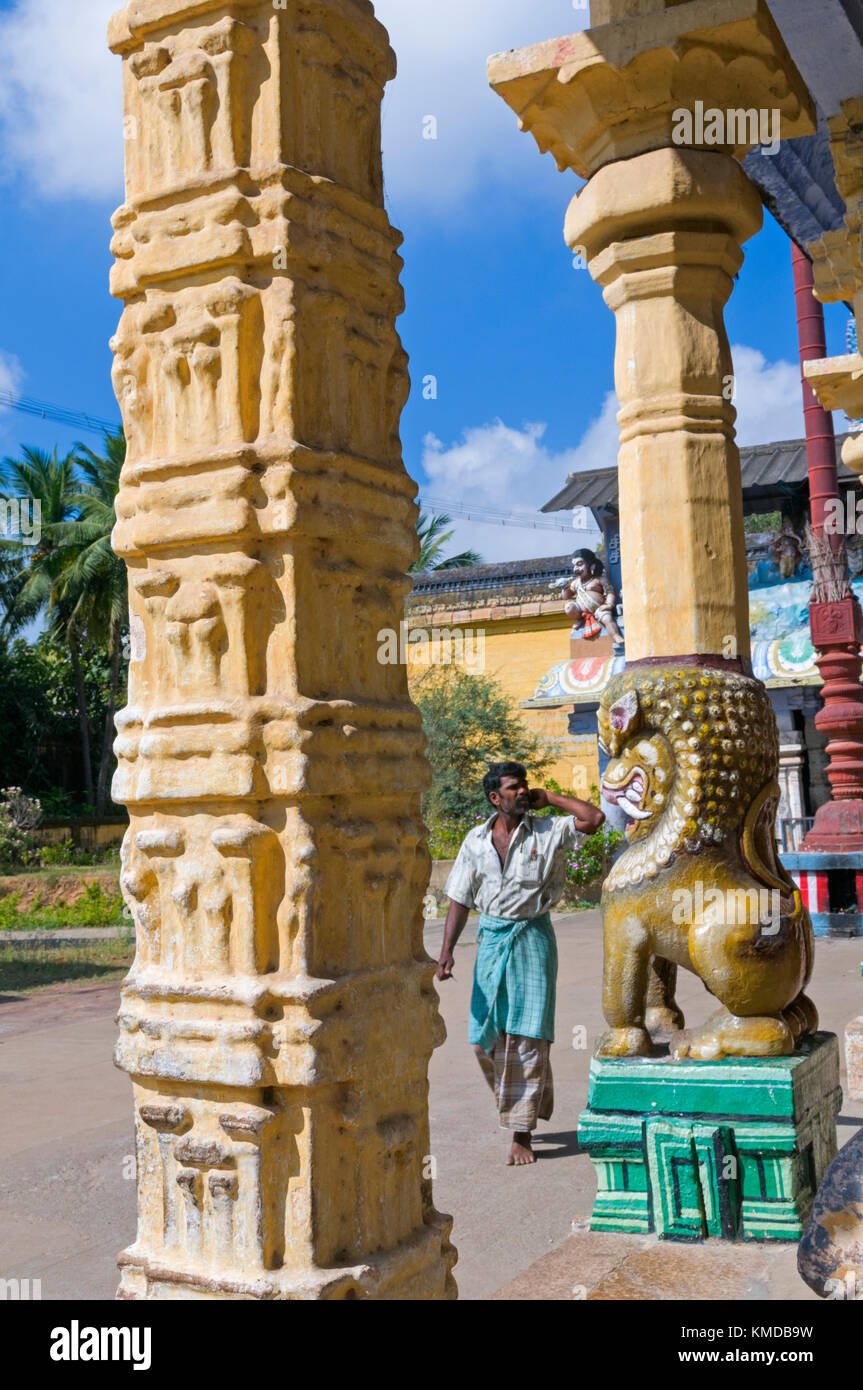 Nageshwaraswami Tempel Kumbakonam Tamil Nadu Indien Stockfoto