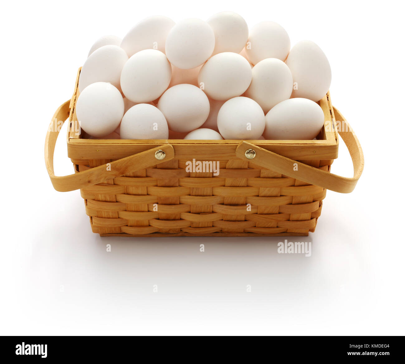 Nicht alle Eier in einen Korb. amerikanische populäre Sprichwörter und Redewendungen Stockfoto