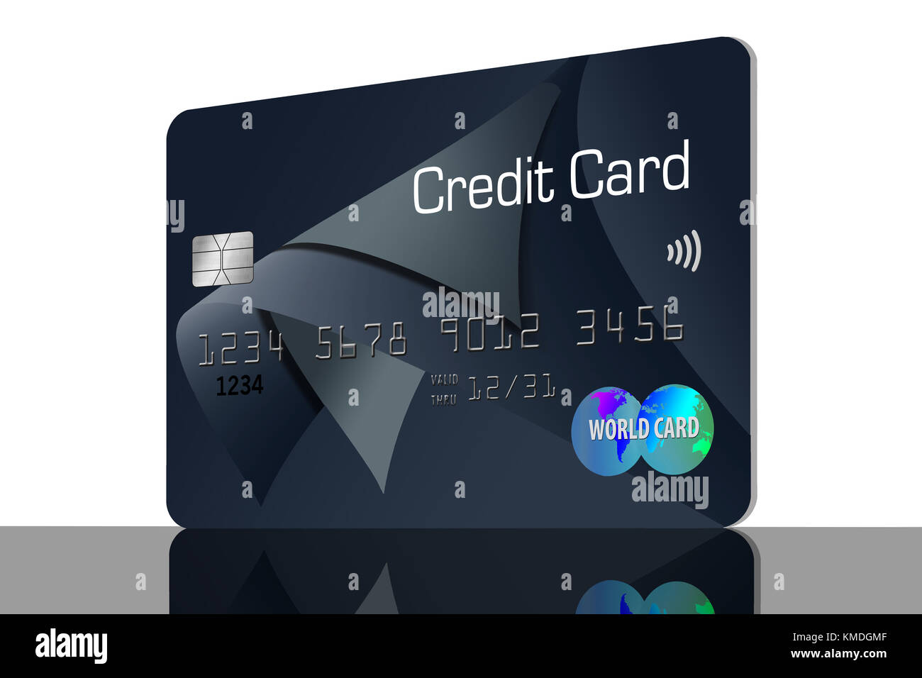 Kreditkarte oder Debitkarte allgemein Stockfoto