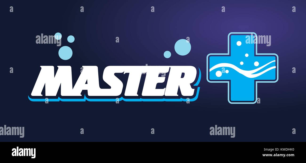 Logo-text Master. Stock Vektor