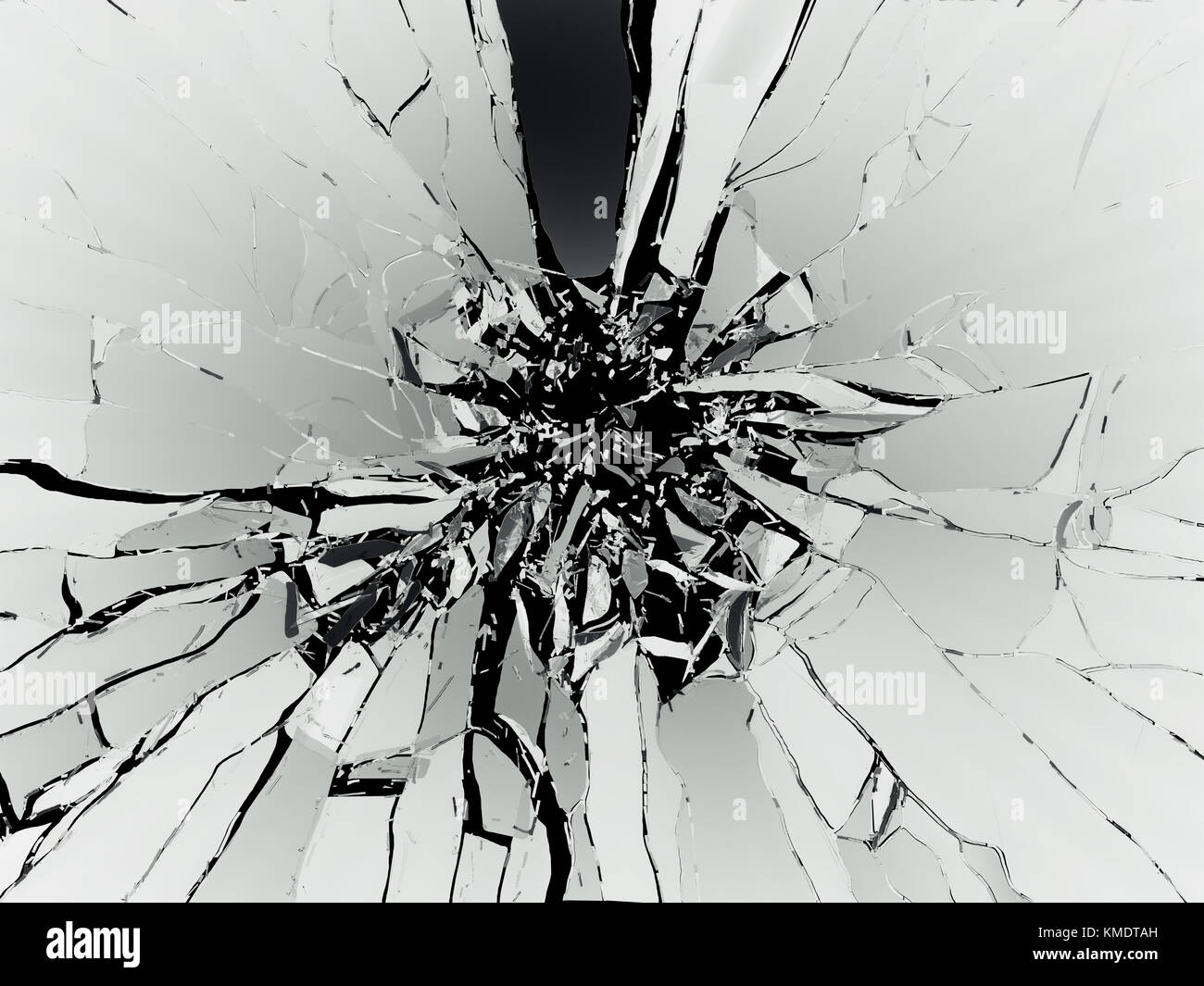 Viele Stücke von Shattered Glas auf schwarzem Hintergrund. große Auflösung Stockfoto