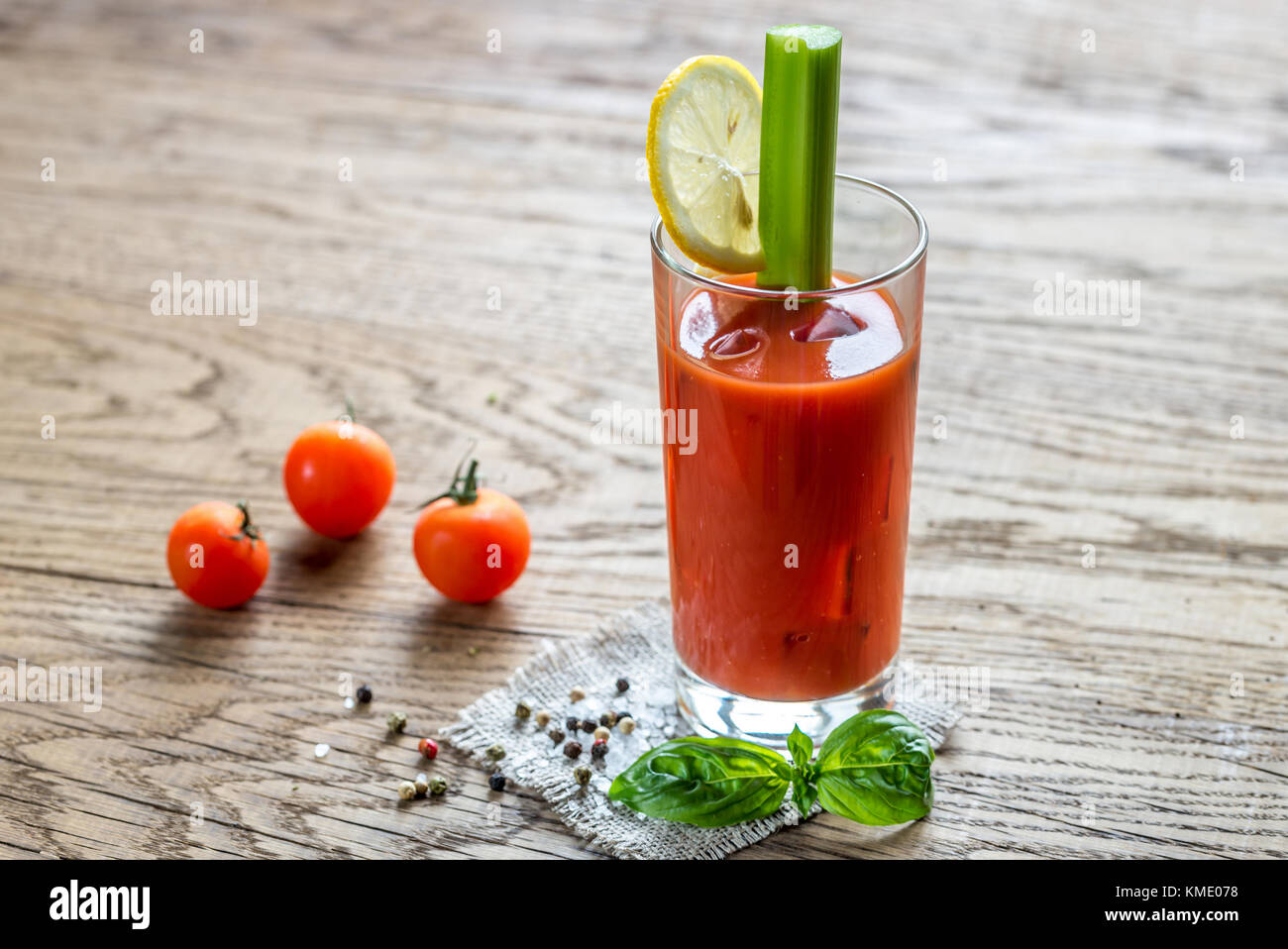 Bloody Mary cocktail Stockfoto