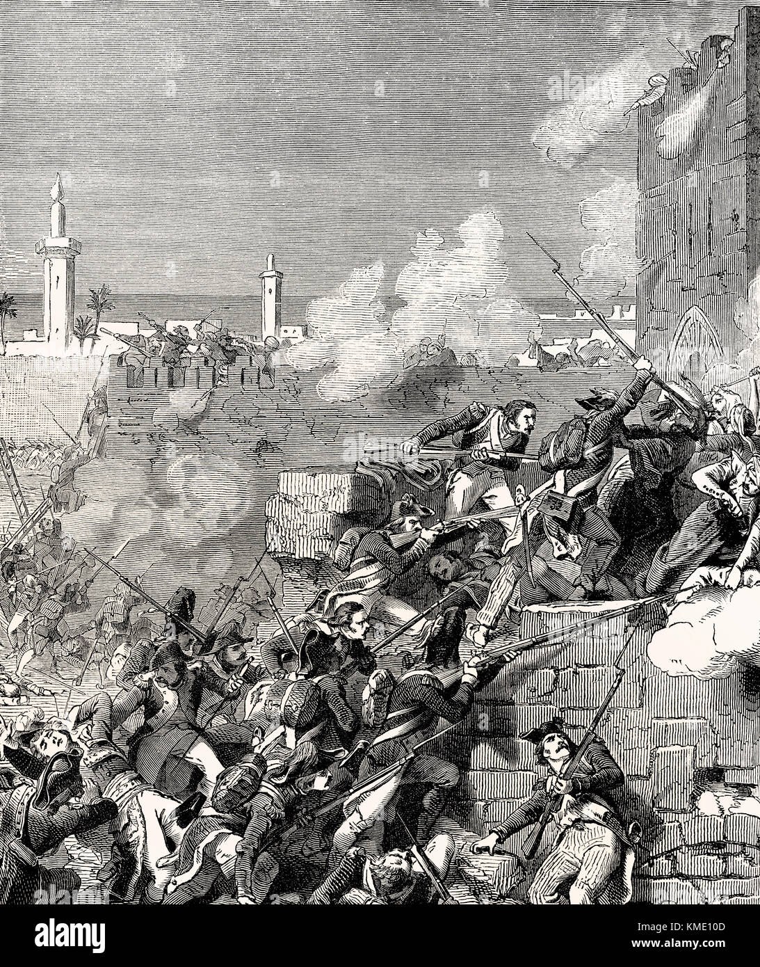 Napoleon Bonaparte in Alexandria, die französische Kampagne in Ägypten und Syrien, 1798-1801 Stockfoto