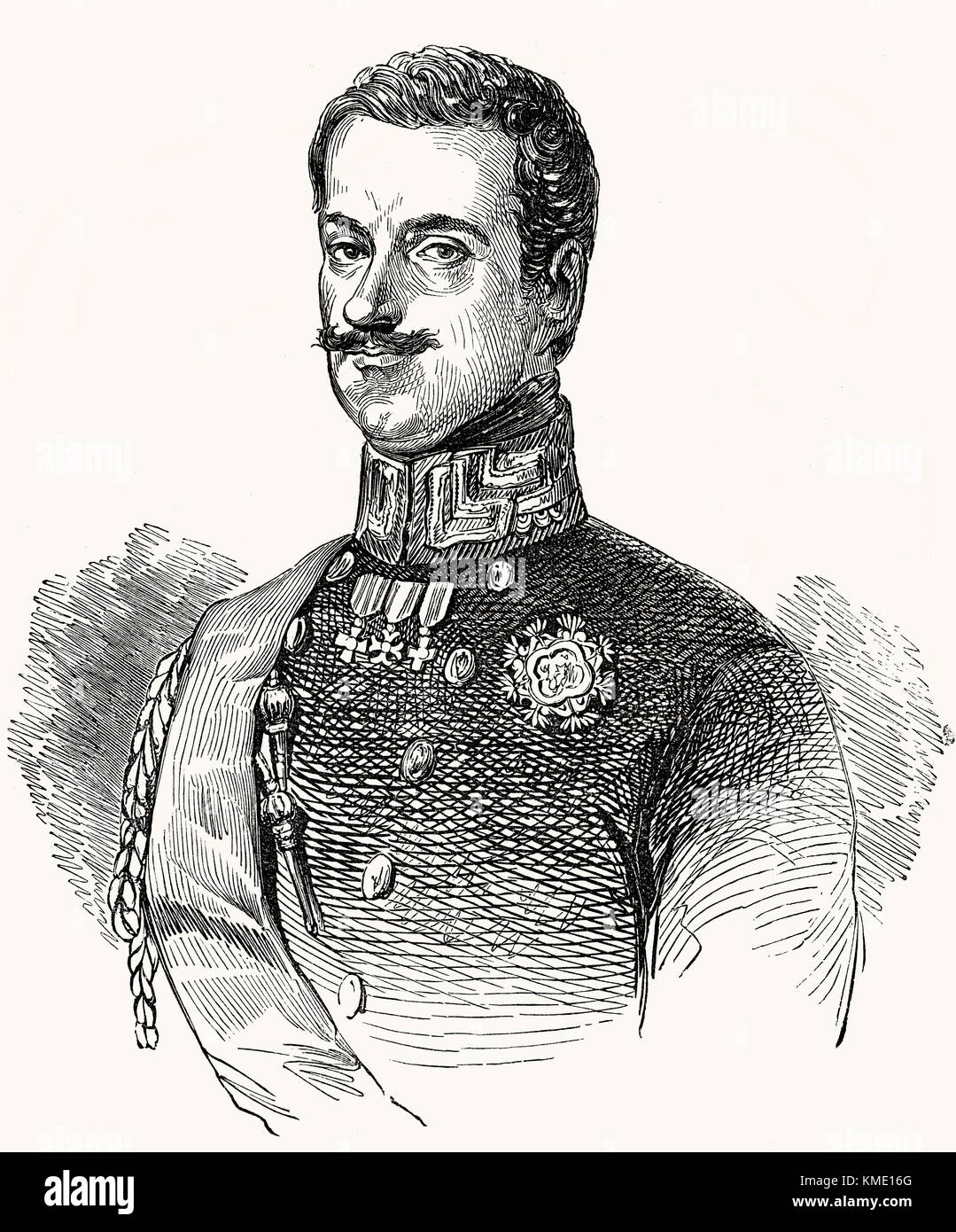 Charles Albert, 1798 - 1849, König von Sardinien Stockfoto