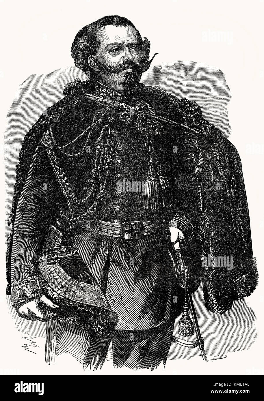 Victor Emmanuel II., 1820 - 1878, König von Sardinien Stockfoto