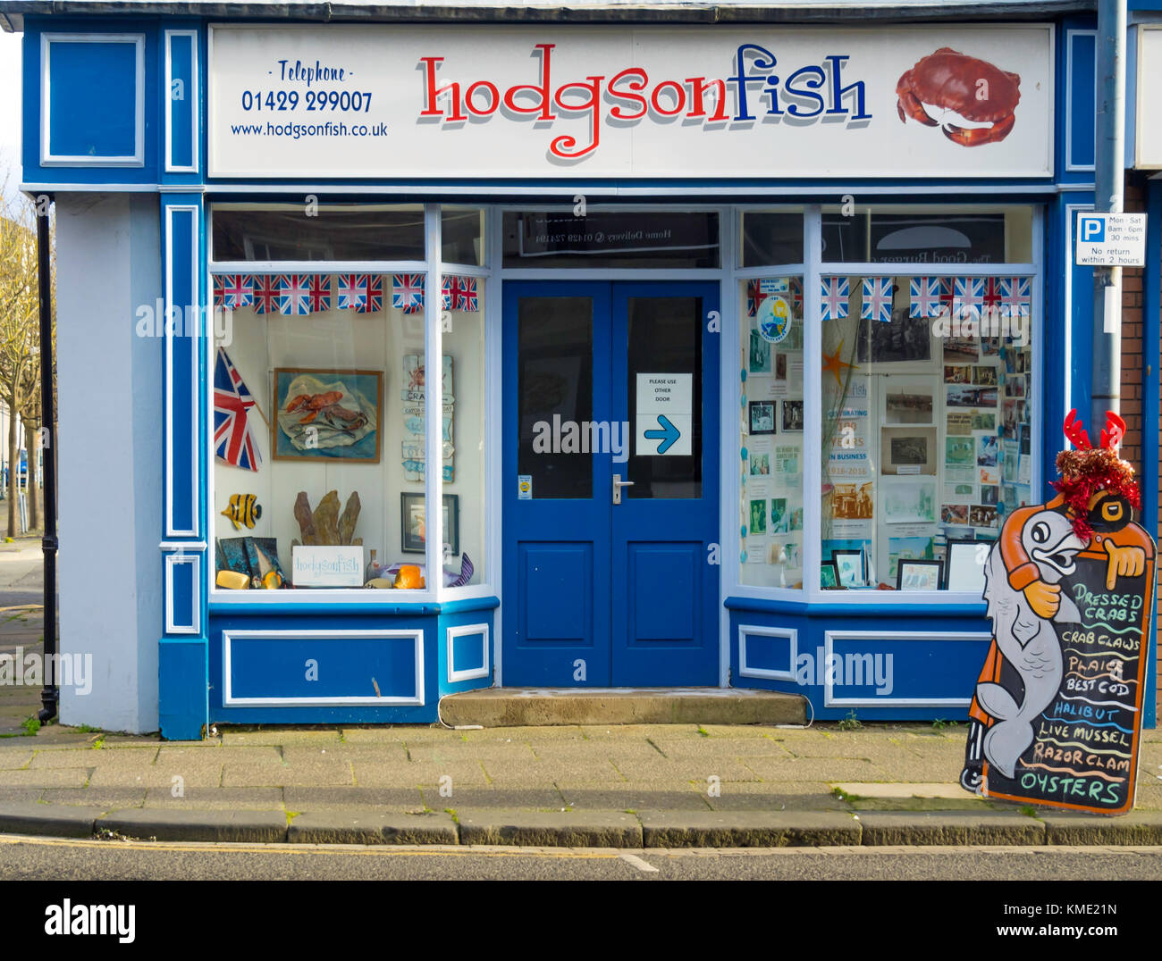 Hodgson Fisch in Whitby Street Hartlepool Einzelhändler und Lieferanten von Fisch und Schalentieren zu hochwertige Hotels und Restaurants überall im Norden von England Stockfoto