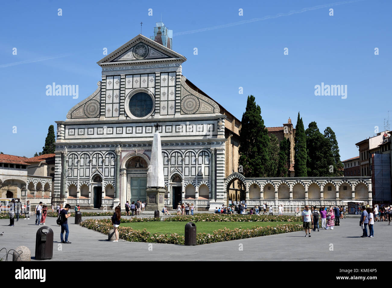 Basilika Santa Maria Novella (Basilica di Santa Maria Novella) von Leon Battista Alberti 1470 Florenz Italien Stockfoto