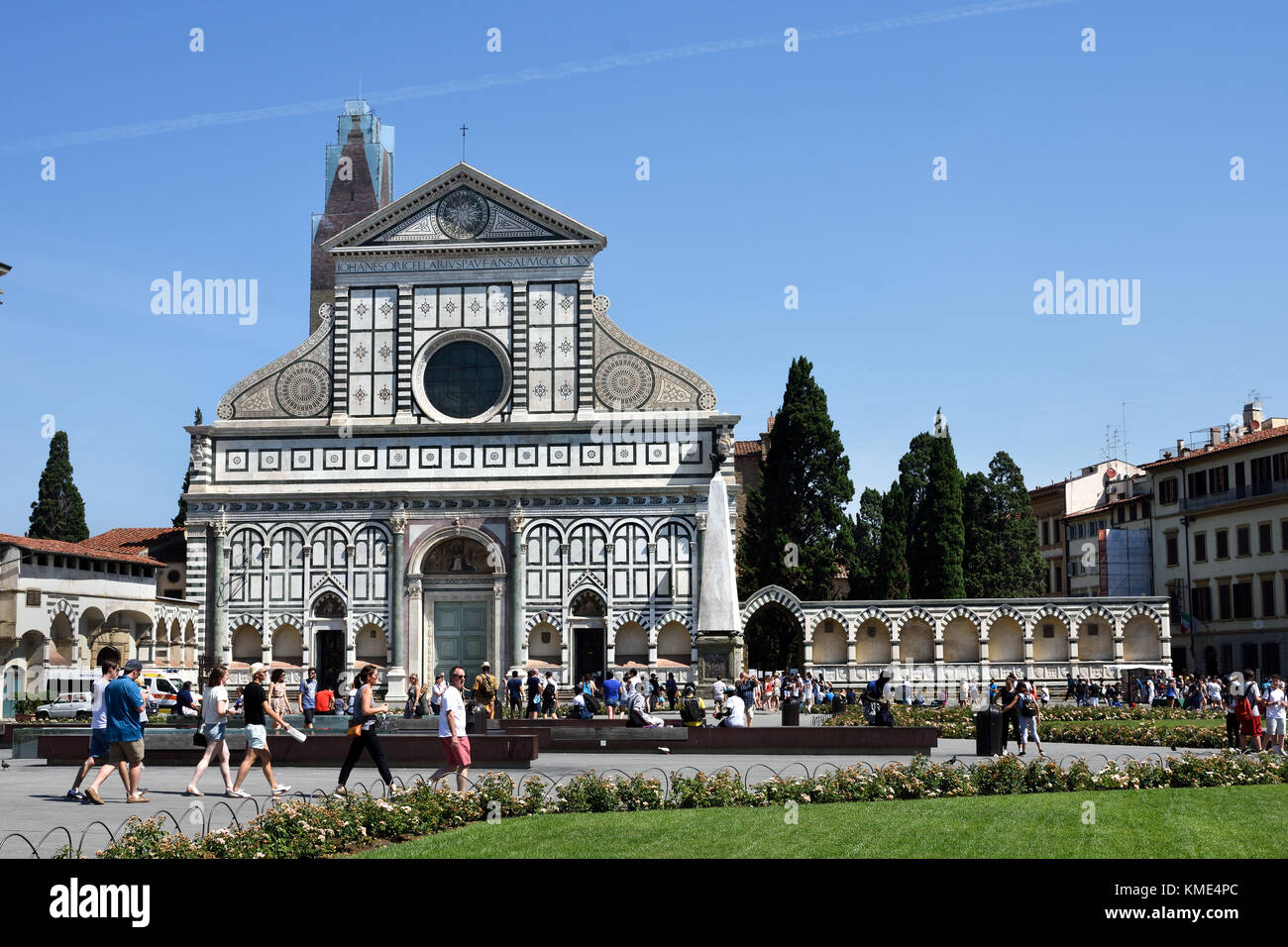 Basilika Santa Maria Novella (Basilica di Santa Maria Novella) von Leon Battista Alberti 1470 Florenz Italien Stockfoto