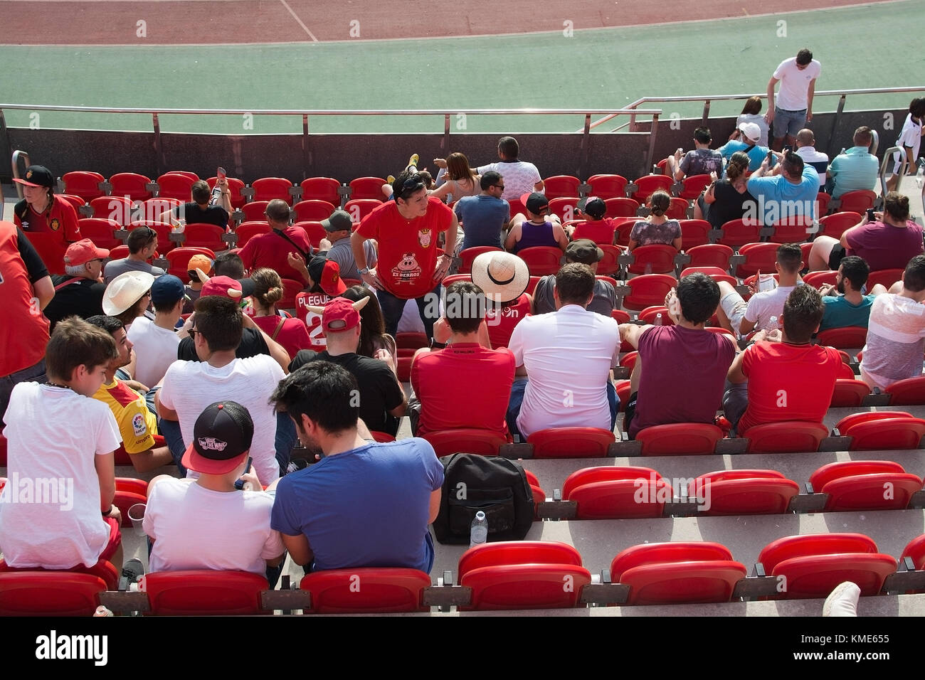 Palma de Mallorca, Balearen, Spanien - 28. Mai 2017: Real Mallorca gegen numancia Publikum Son Moix iberostar Stadion am 28. Mai 2017 in Palma Stockfoto