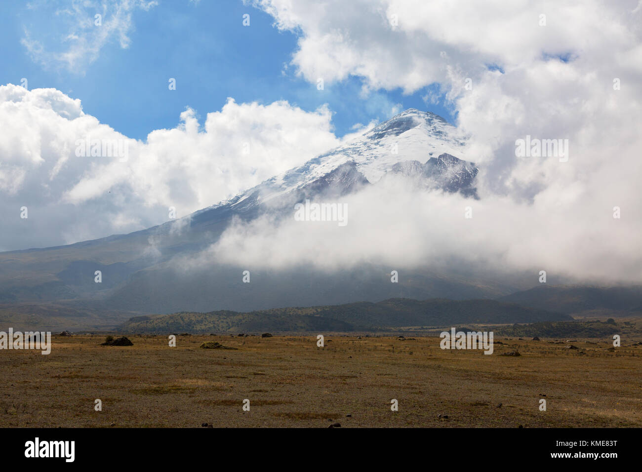 Mount Cotopaxi Vulkan Cotopaxi Nationalpark, Ecuador, Südamerika Stockfoto