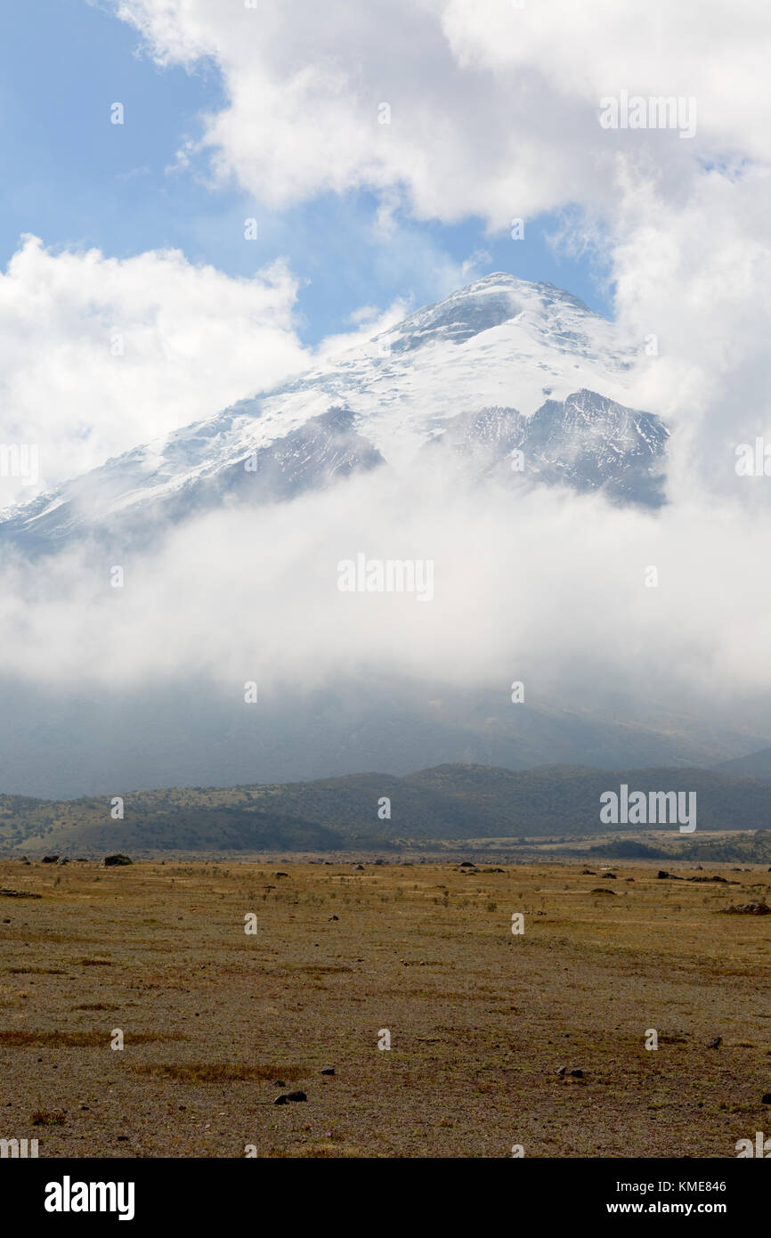 Vulkan Cotopaxi, Cotopaxi Nationalpark, Ecuador, Südamerika Stockfoto