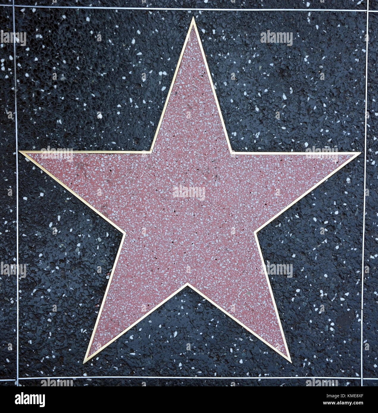 Usa, Hollywood - 23, 2013 August: Leere Star auf der Straße Stockfoto