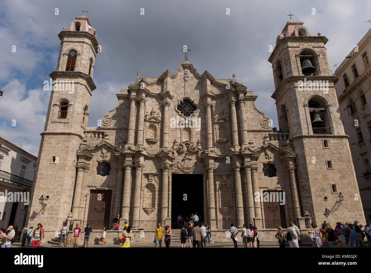 Catedral de la Habana in Havanna, Kuba. Stockfoto