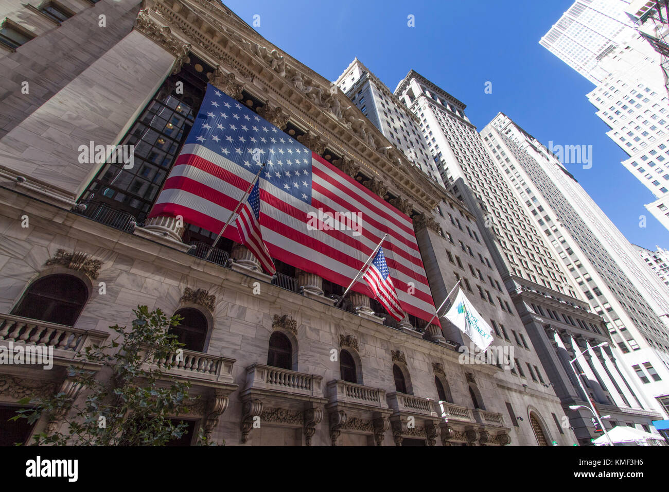 New York Börse Manhattan, Wall Street, New York Stockfoto