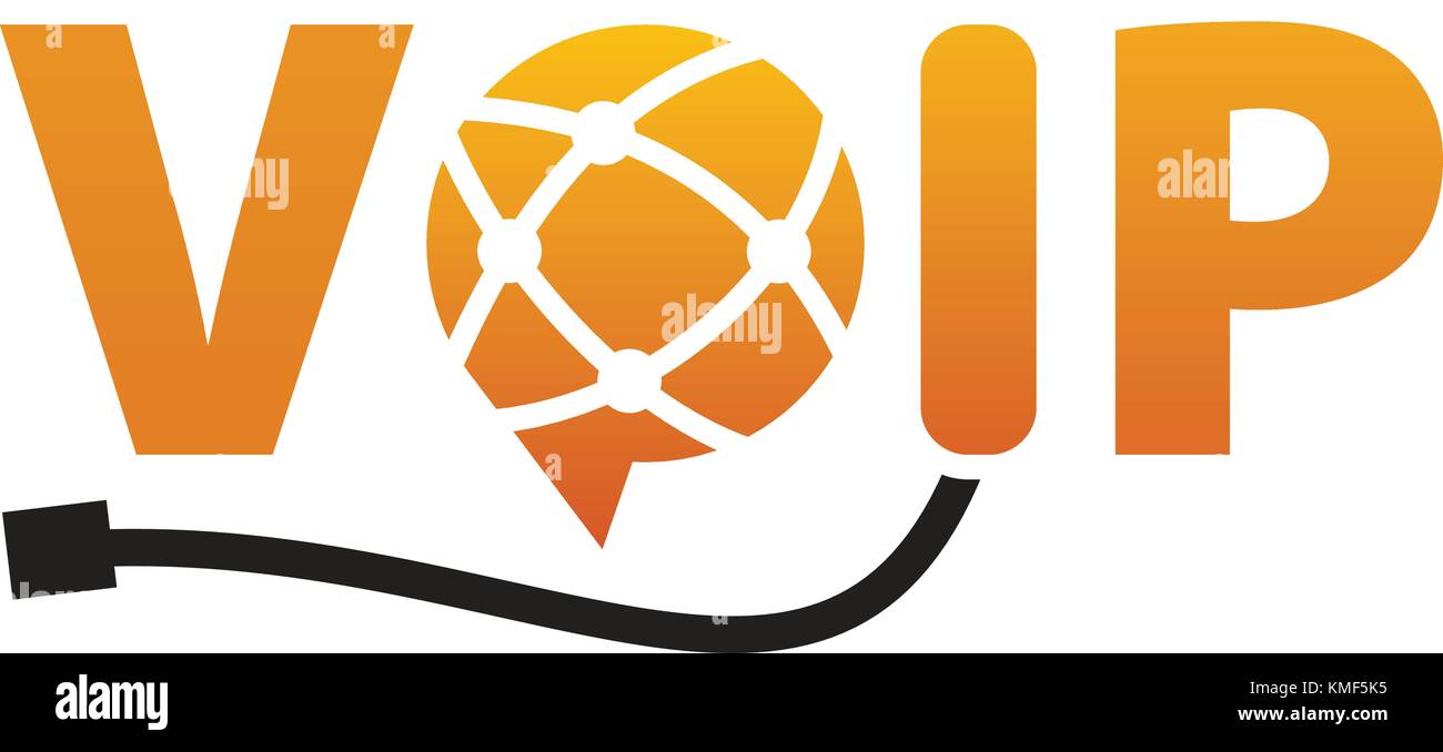 Voip-Kommunikation Stock Vektor
