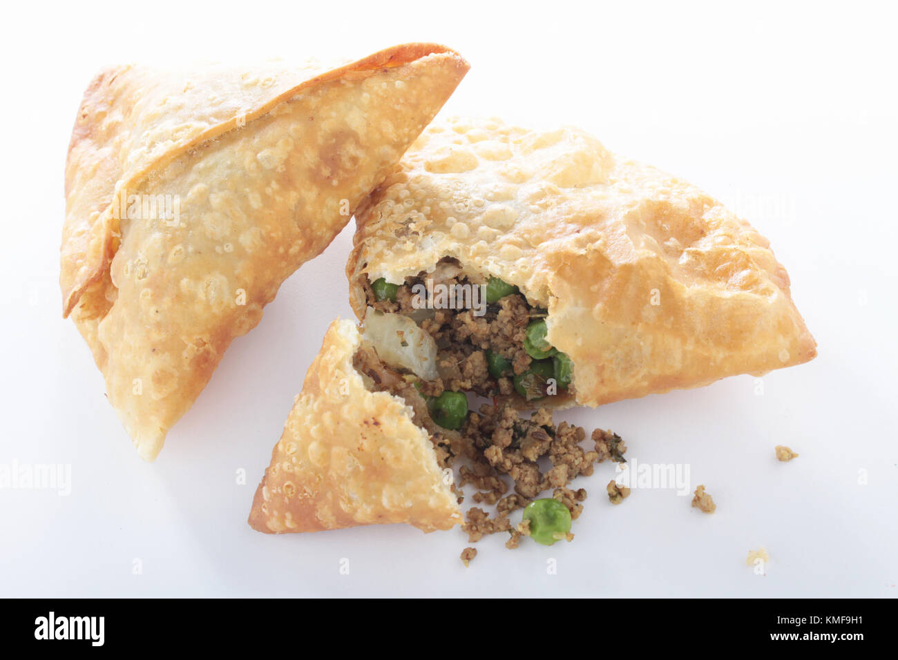 Traditionelle indische Samosas Stockfoto