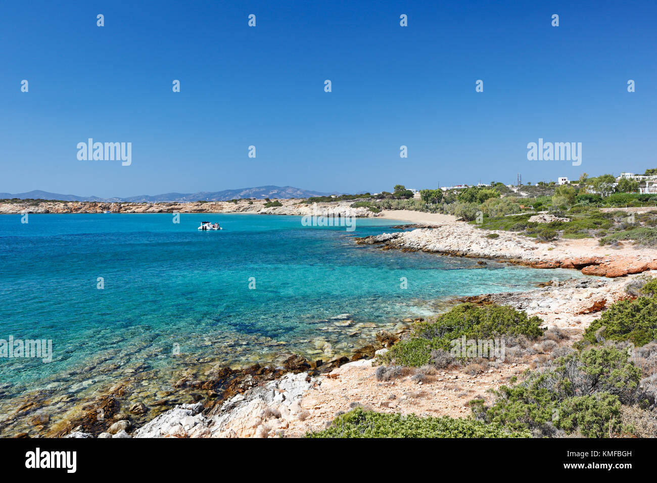 Farangas Strand auf der Insel Paros, Griechenland Stockfoto