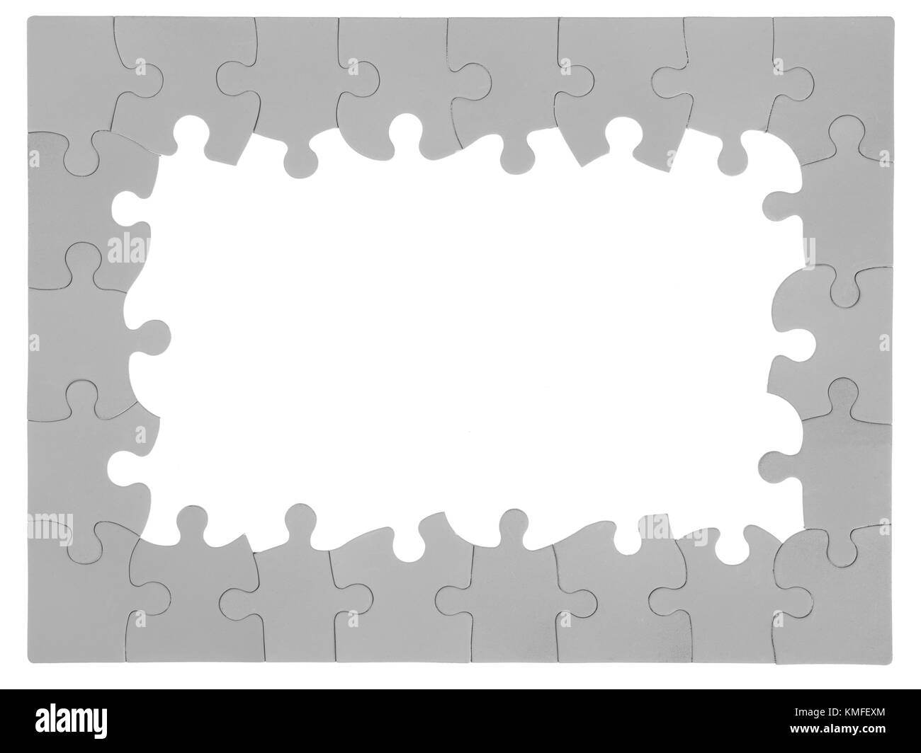 Puzzle mit fehlenden Stück Stockfoto