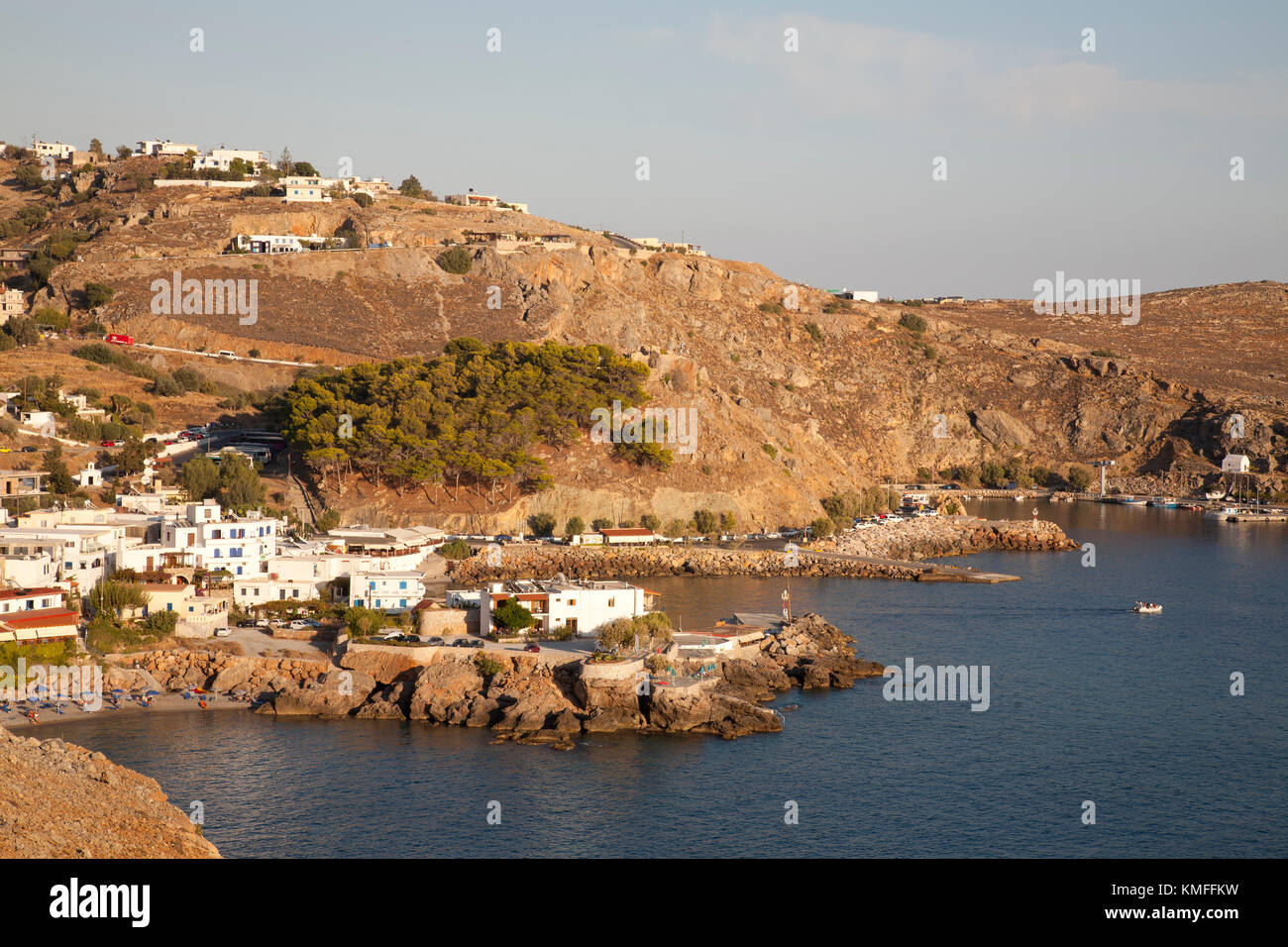 Ansicht mit sfakia Village, Insel Kreta, Griechenland, Europa Stockfoto